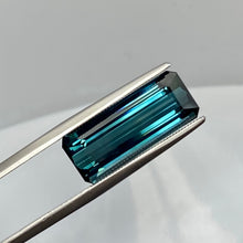Indicolite Tourmaline 12.20 carat, gorgeous Octagonal Emerald style cut.  