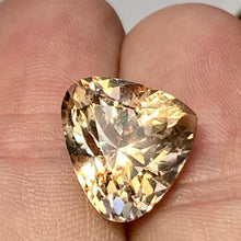 SOLD 8.00 ct. Imperial Topaz, Peachy Gold, Trillion, Shigar Valley, Skardu Mine, VS