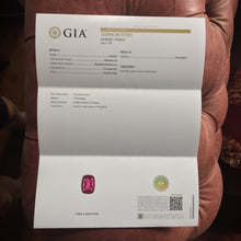 Full GIA certification, untreated rubellite tourmaline. 