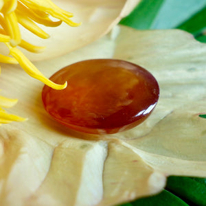 Natural, Rare, Calcite Cabochon, Yellow ( Honey ) 69.20 ct.