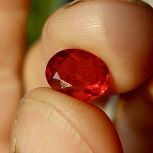 Highly Transparent Blood Red-Red, Fire Opal