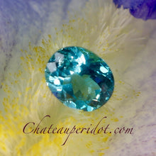 Apatite, 2.22 Ct Paraiba Neon Blue, Oval Cut, Lovely Stone