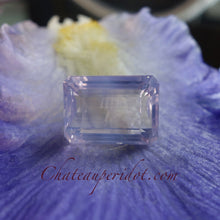 NICE! "Rose De France," Amethyst, Cushion Cut Lilac, VVS 18.97 Carat, Emerald Cut