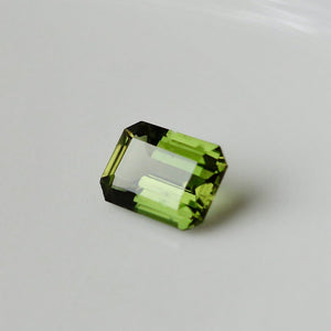 Green Zircon, Emerald Cut, Rarest Color of Zircon
