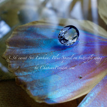 Blue Spinel, 3.36 Ct. Shimmering Vivid Blue, Color Change to Violet, Oval Cut
