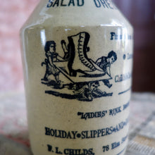 Antique English Pottery Salad Dressing Bottle