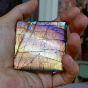 Spectralite Labradorite AAA Quality, Rarest Color's (purple, astral blue) In one Huge Tile