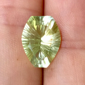 Natural rare yellow topaz from old mine in Germany.