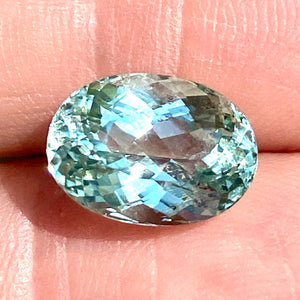 Mint Green Tourmaline, (probably copper-bearing)
