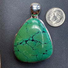 124.15 ct. Turquoise Pendant in Silver, Tibet