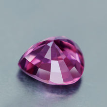 Spinel, 1.01ct. American Beautyberry Pink, Burma, Pear Cut, Engagement Gem, Bottom view