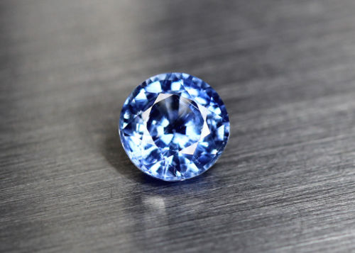 Kyanite, 1.11 ct. Cornflower Blue, Round Cut, Eye Clean, Top Color, Nepal